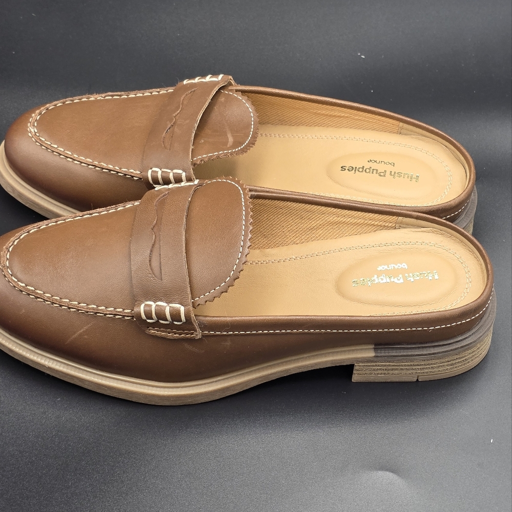 Hush Puppies Womens Brown Loafers